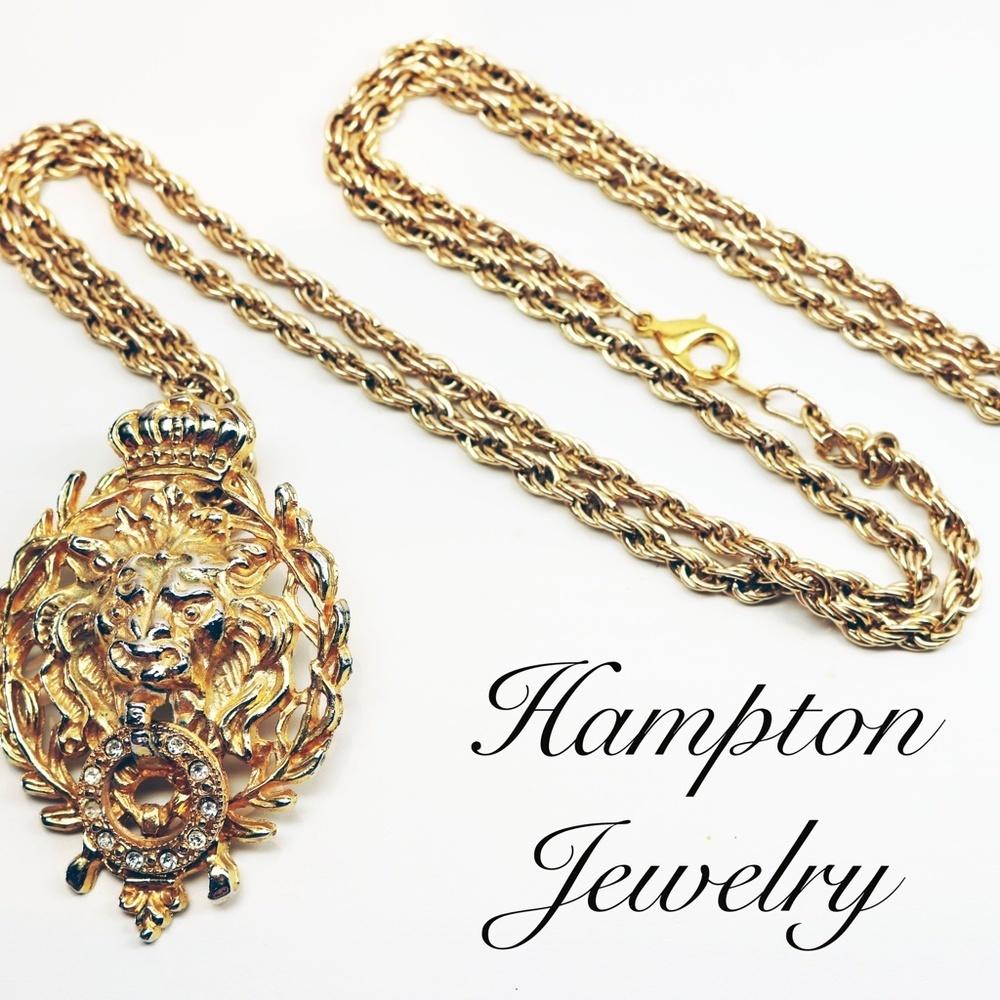 Lion's Head Doorknocker Necklace